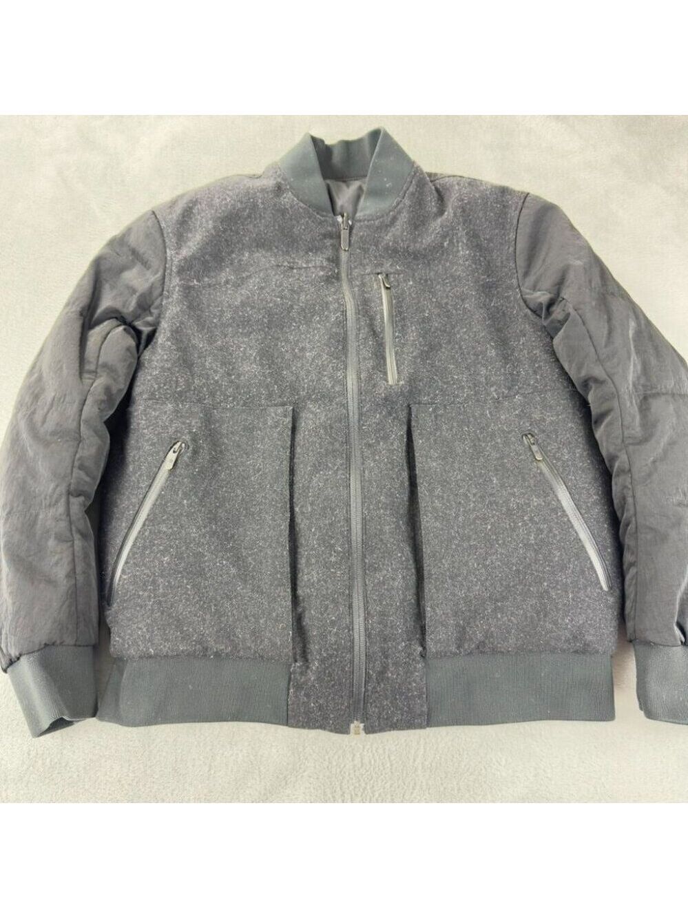 Lululemon Women's Size 8 Roam Far Wool Bomber Reversible - Picture 3 of 8